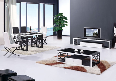 新款現(xiàn)代黑色長方形電視柜 時尚與實用的完美結(jié)合